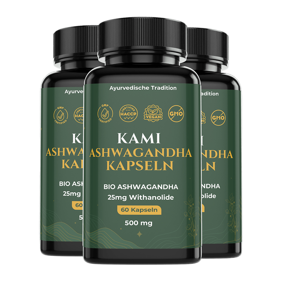 Kami Ashwagandha Kapseln 3er Set