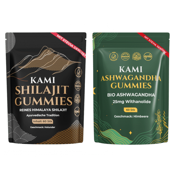 Kami Ashwagandha + Shilajit Gummies Set