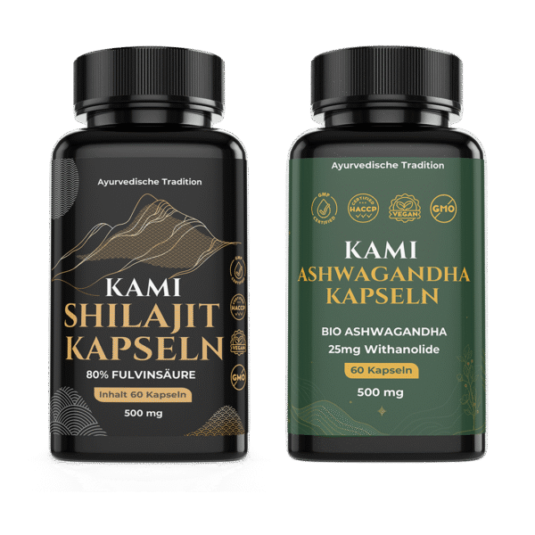Kami Ashwagandha + Shilajit Kapseln Set