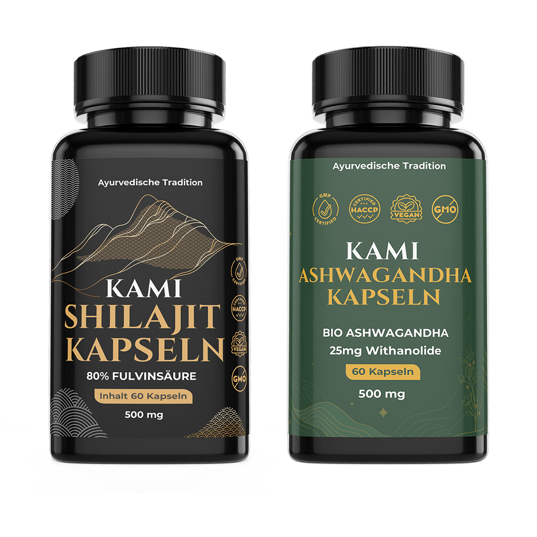 Kami Ashwagandha + Shilajit Kapseln Set