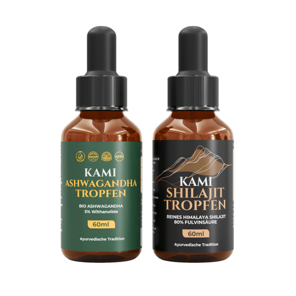 Kami Ashwagandha + Shilajit Tropfen Set